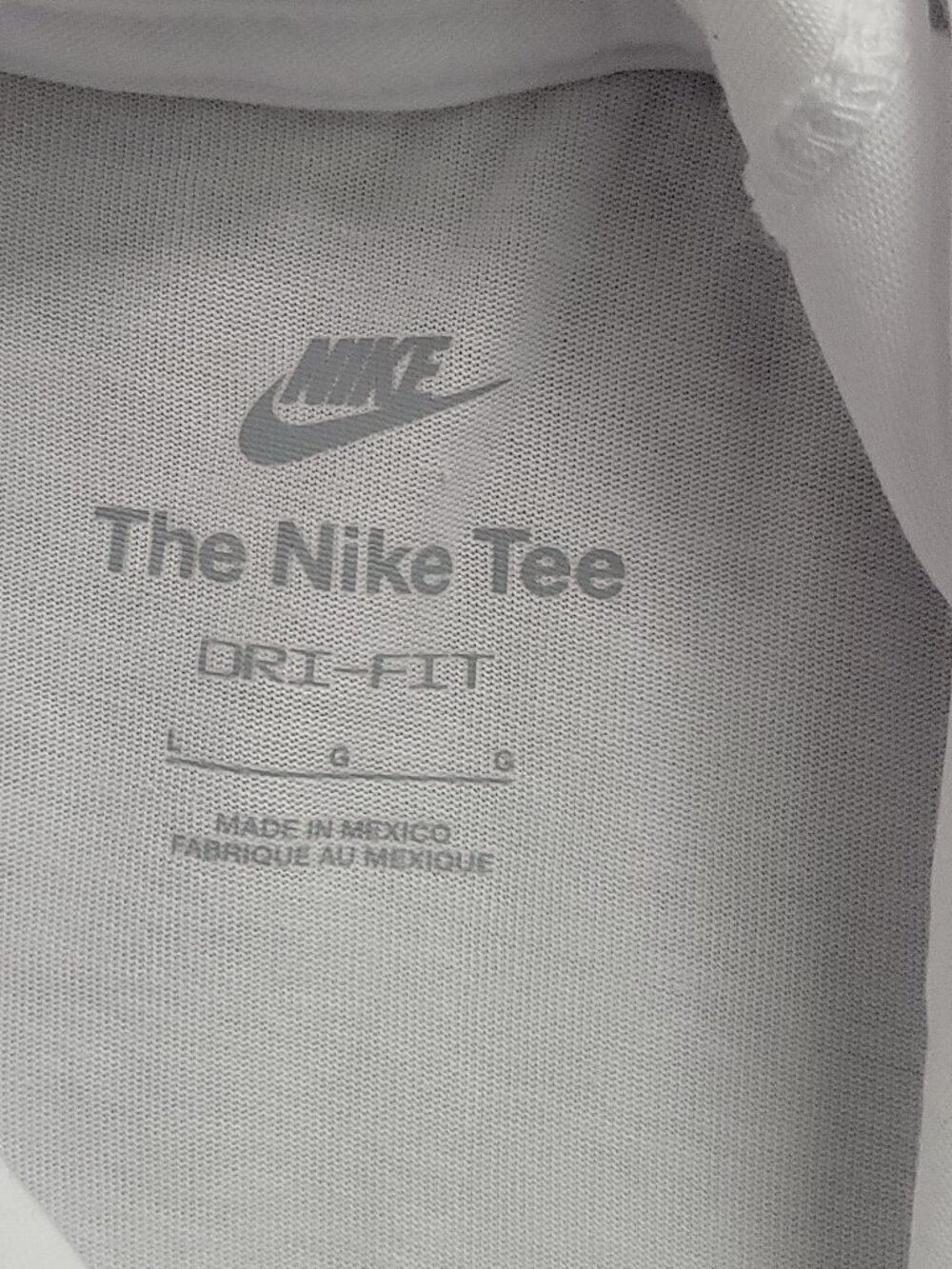 Men's Nike Dri-Fit White Long Sleeve Hooded T-shirt Large - Picture 3 of 7